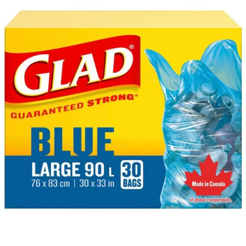 GLAD Blue Bags - Large - 90L/30s