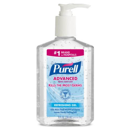 PURELL® Advanced Hand Rub 236 mL Table Top Pump Bottle