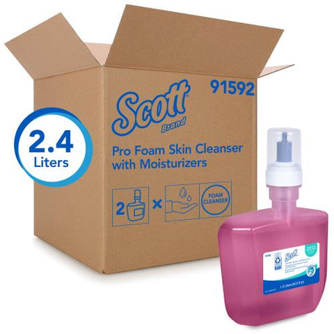 Scott® Pro Liquid Hand Soap with Moisturizers, Pink, Floral Scent, 1.2L E-Cassette, 2/Case